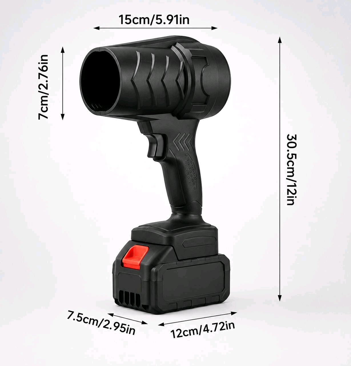 48V Cordless Handheld Leaf Blower Lithium-Ion Handheld | 2 Batteries Case